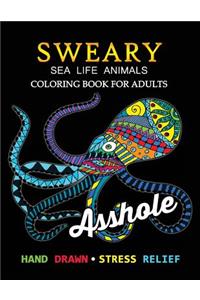 Sweary Sea Life Animals Coloring Book