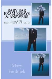Baby Bar Exam Essays & Answers
