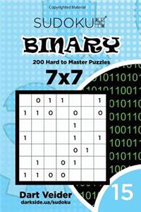 Sudoku Binary - 200 Hard to Master Puzzles 7x7 (Volume 15)