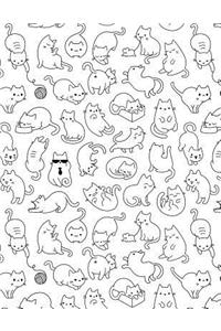 My Big Fat Journal Notebook For Cat Lovers Fun Cat Pattern 12