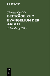 Beiträge Zum Evangelium Der Arbeit