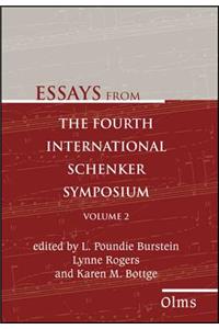 Essays from the Fourth International Schenker Symposium