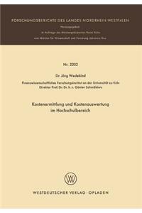 Kostenermittlung Und Kostenauswertung Im Hochschulbereich