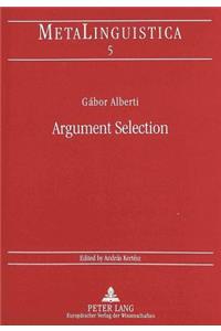 Argument Selection