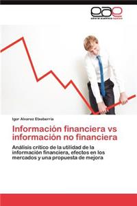 Información financiera vs información no financiera