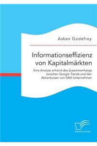 Informationseffizienz von Kapitalmärkten. Eine Analyse anhand des Zusammenhangs zwischen Google Trends und den Aktienkursen von DAX-Unternehmen