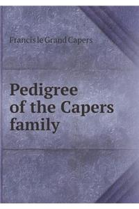Pedigree of the Capers family