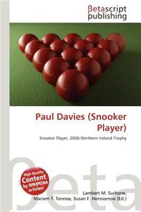 Paul Davies (Snooker Player)