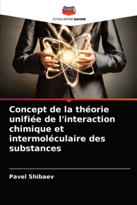 Concept de la théorie unifiée de l'interaction chimique et intermoléculaire des substances