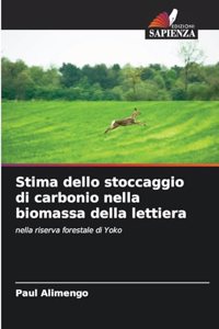 Stima dello stoccaggio di carbonio nella biomassa della lettiera