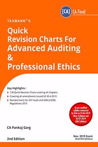 Quick Revision Charts For Advanced Auditing & Professional Ethics(CA-Final)(2nd Edition August 2019)(For Nov 2019 Exam- New/Old Syllabus)