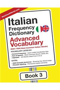 Italian Frequency Dictionary - Advanced Vocabulary