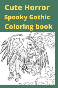 Cute Horror Spooky Gothic Coloring book