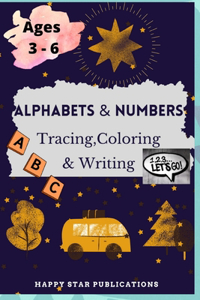 ABC Alphabets and 123 Number Tracing Book for kids