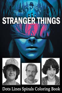 STRANGER THINGS Dots Line Spirals Coloring Book
