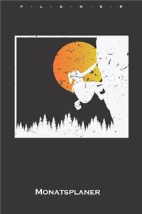 Klettern bei Sonnenaufgang Monatsplaner