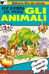 Bellissimo libro da colorare per bambini che amano gli animali