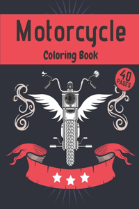 Motorcycle Coloring Book