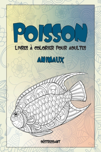 Livres à colorier pour adultes - Déstressant - Animaux - Poisson
