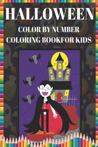 Halloween Color by Number Coloring book for kids