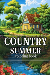 Country summer coloring book