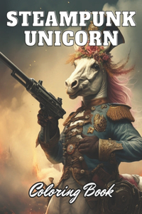 Steampunk Unicorn Coloring Book