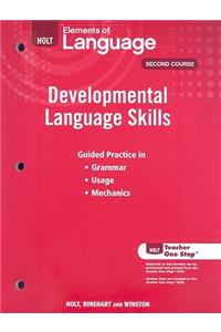 Elements of Language: Developmental Language Skills Grade 8