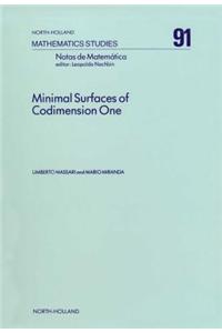 Minimal Surfaces of Codimension One