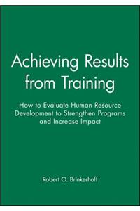 Achieving Results from Training