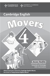 Cambridge Young Learners English Tests Movers 4 Answer Booklet: Examination Papers from the University of Cambridge ESOL Examinations