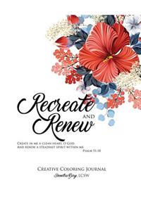 Recreate and Renew Creative Coloring Journal - Worship, Devotion and Prayer