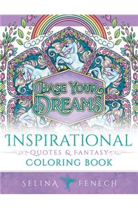 Inspirational Quotes and Fantasy Coloring Book