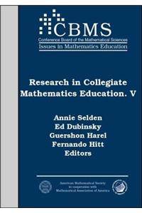 Research in Collegiate Mathematics Education V