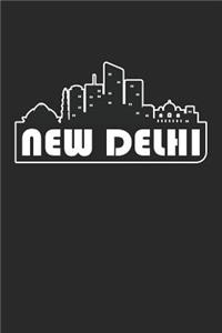 New Delhi Notebook - India Gift - Skyline New Delhi Journey Diary - India Travel Journal