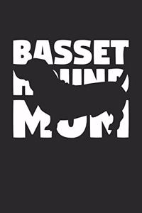 Basset Hound Notebook 'Basset Hound Mom' - Gift for Dog Lovers - Basset Hound Journal