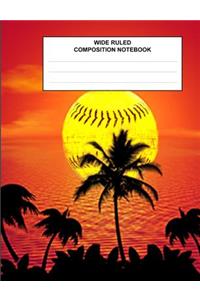 Wide Ruled Composition Notebook