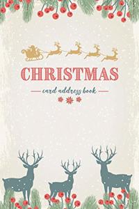Christmas Card Address Book