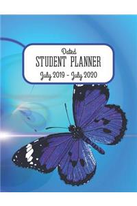 Dated Student Planner July 2019 - July 2020.