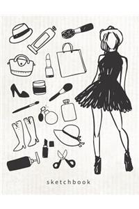 Fashion Design Journal Dot Grid Sketchbook Gift For Designer