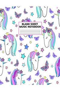 Blank Sheet Music Notebook