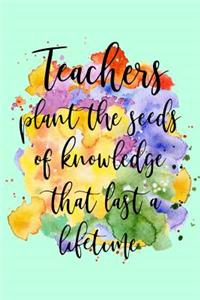 Teachers Plant the Seeds of Knowledge That Last a Lifetime