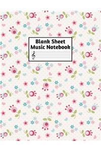 Blank Sheet Music Notebook