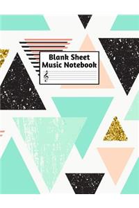 Blank Sheet Music Notebook