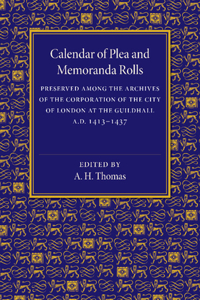 Calendar of Plea and Memoranda Rolls
