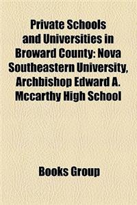 Private Schools and Universities in Broward County