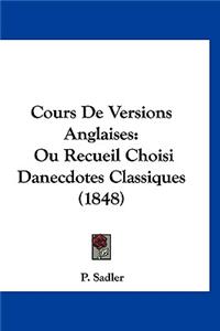 Cours de Versions Anglaises