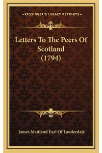 Letters to the Peers of Scotland (1794)