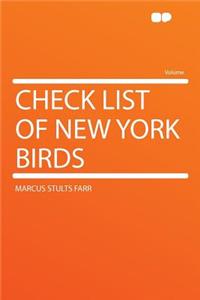 Check List of New York Birds