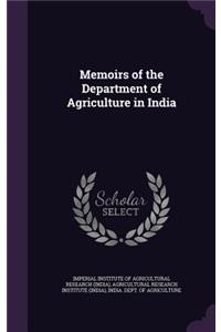 Memoirs of the Department of Agriculture in India