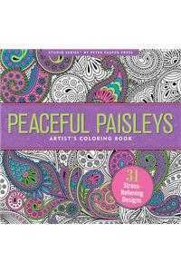 Peaceful Paisleys Adult Coloring Book